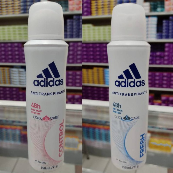 Desodorante Aerossol Adidas Feminino Fresh, Adidas, Branco, 150 Ml