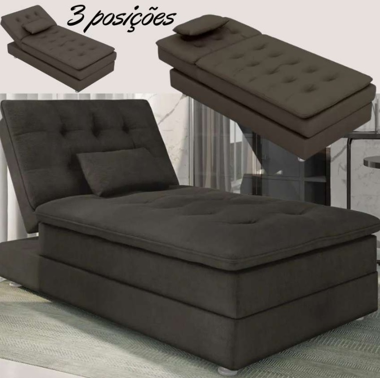 Divã Suede Penélope Matrix – Cappuccino