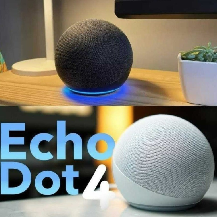 Echo Dot (4ª Geração): Smart Speaker com Alexa | Música, informação e Casa Inteligente – Cor Preta