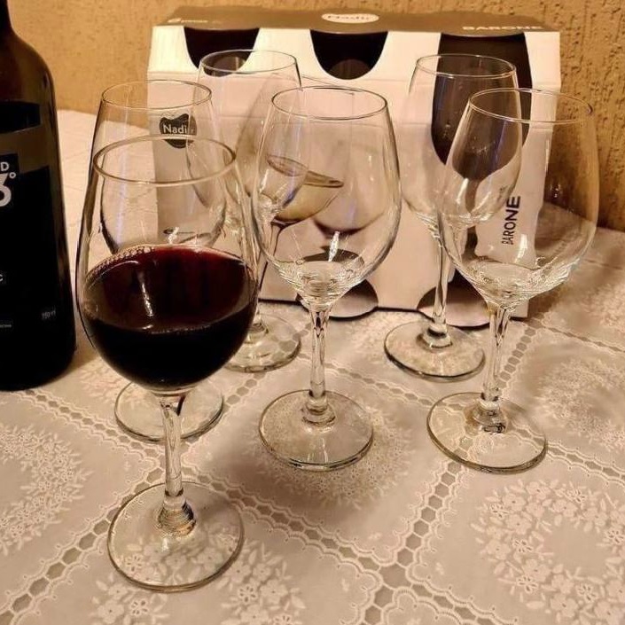 Jogo de Taças Vidro 385ml 6 Peças – Nadir Barone