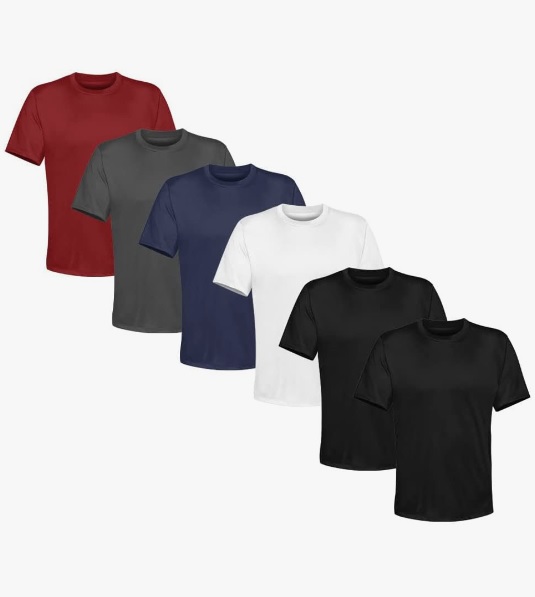 Kit 6 Camisetas Masculina Lisa Algodão Qualidade