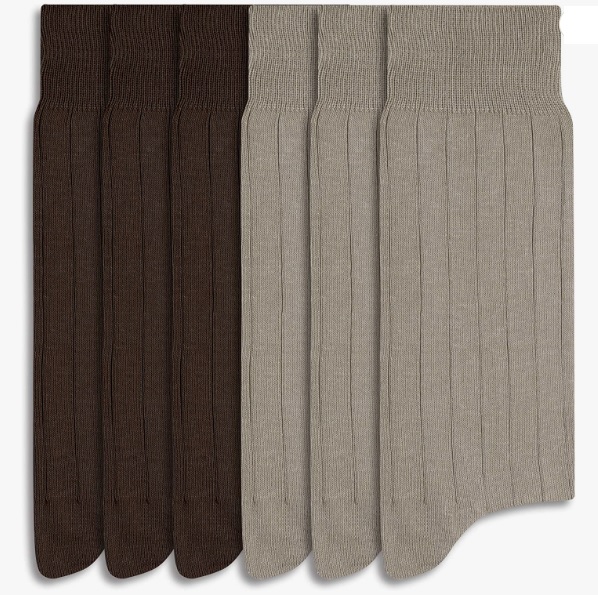 Kit 6 Meias Cano Longo Algodão, Mash, Masculino