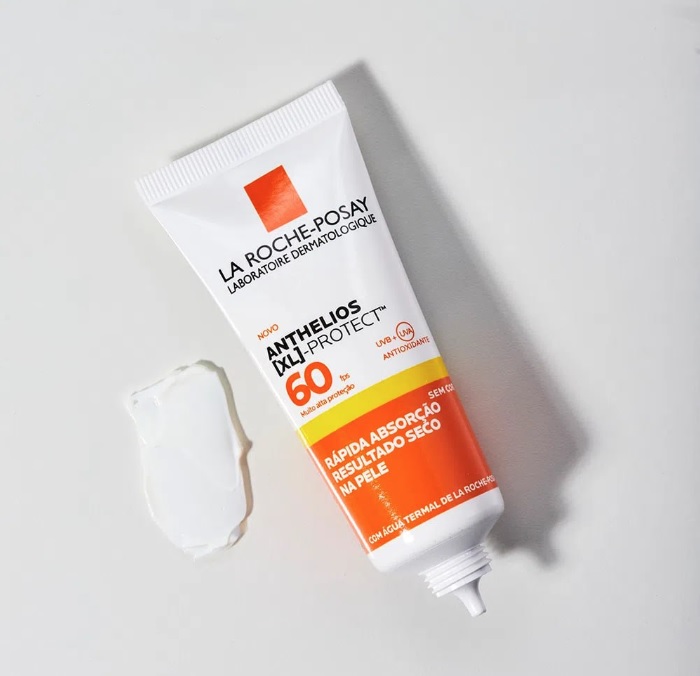 La Roche-Posay, Protetor Solar Facial Anthelios XL-Protect, Sem Cor, FPS60, Rápida Absorção, Textura Gel Creme, 40g