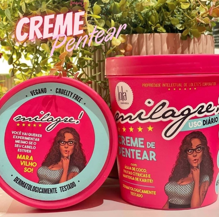 Milagre Creme Pentear 450G, Lola Cosmetics