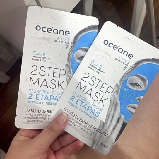 Máscara Facial 2 Etapas de Bambu e Peptídeos Noturna – Dual Step Mask 13g