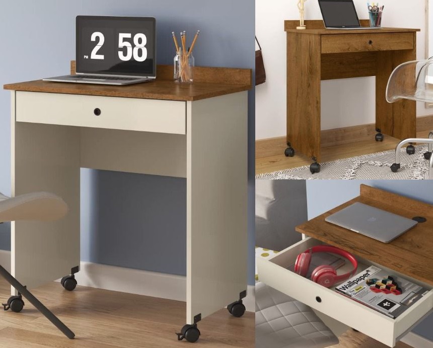 Mesa para Computador Escrivaninha Prisma – Preto – RPM Móveis