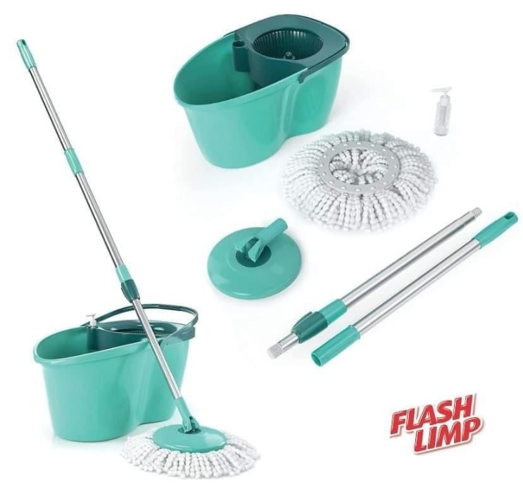 Mop Giratório Odyssey, balde com 12 litros, MOP9782, Flash Limp