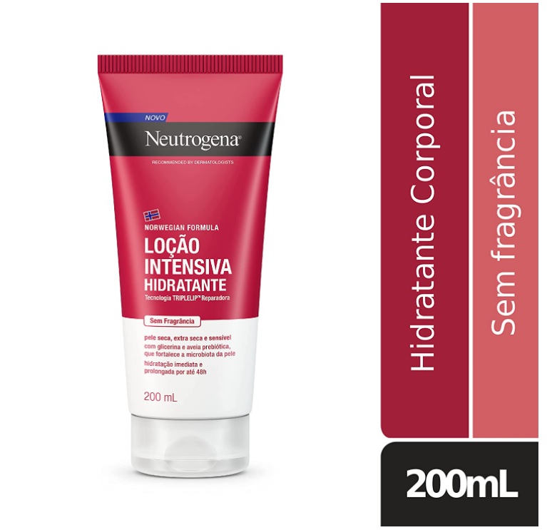 Neutrogena Norwegian Hidratante Corporal Intensivo Sem Fragrância, 200ml