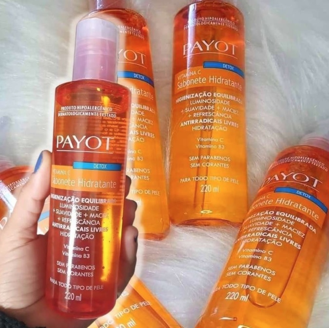 PAYOT Sabonete Liquido Detox, Vitamina C, 220 Ml