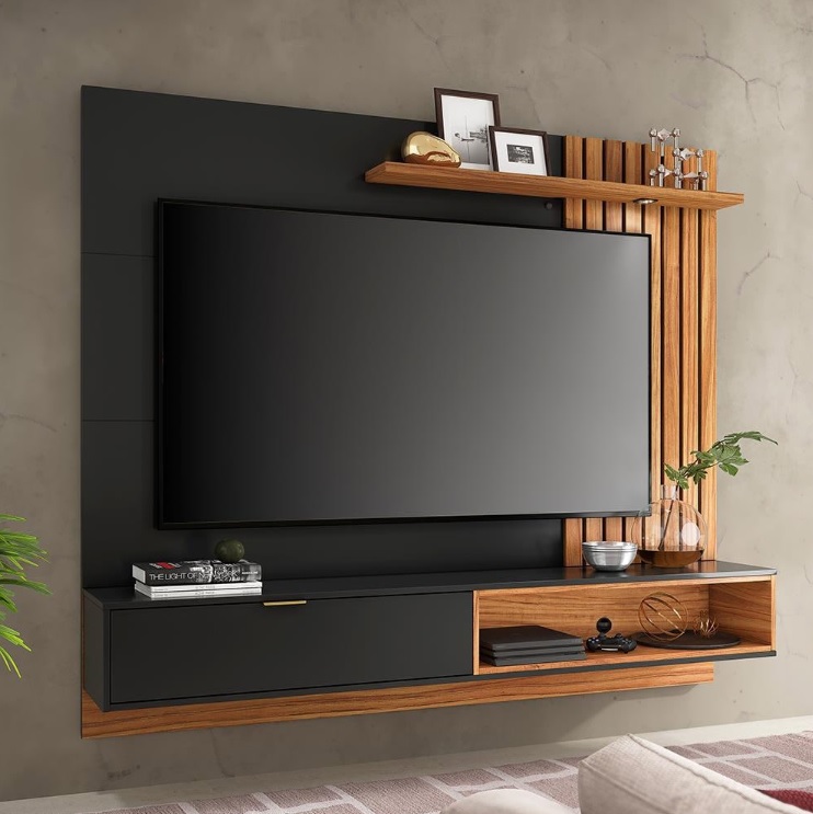 Painel Home Suspenso Colibri Tocantins com 160 cm de Largura, Ideal para TV de até 60”