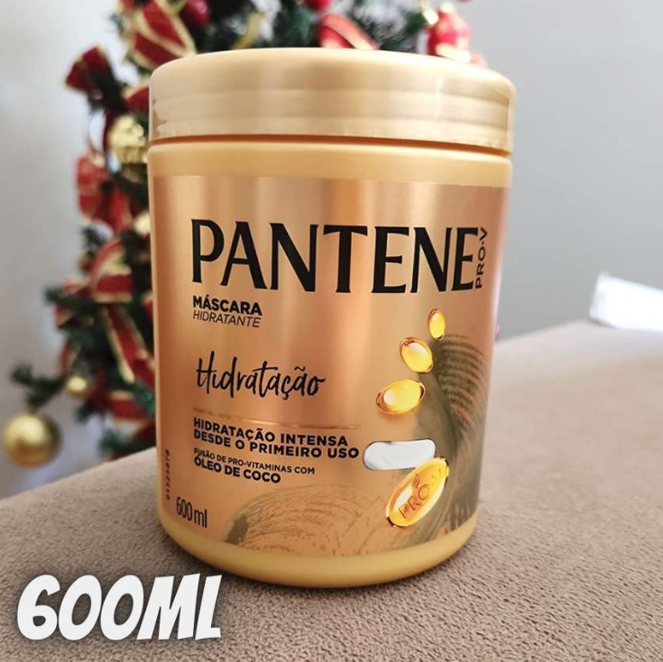 Pantene – Máscara Capilar Hidratante, Creme de Hidratação, com Óleo de Coco Capilar, Tratamento Capilar, 600 ml