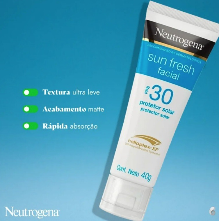 Protetor Solar Facial NEUTROGENA SUN FRESH FPS 30, 40g