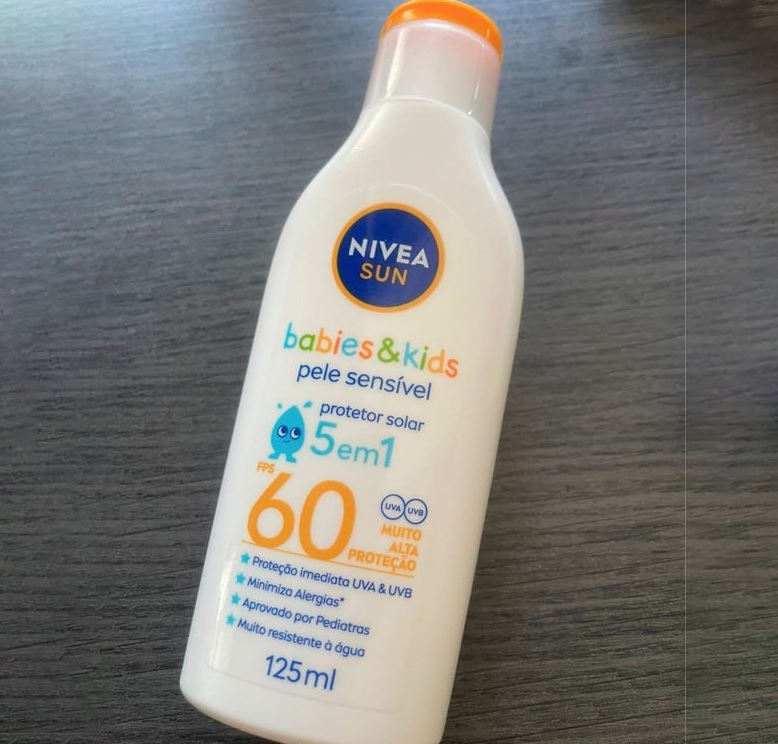 Protetor Solar NIVEA SUN Kids Sensitive FPS60 125ml, Nivea