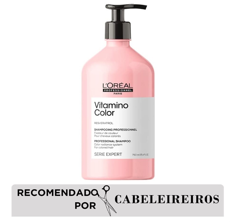 Shampoo para cabelos coloridos L’oréal Professionnel Vitamino Color Serie Expert 750ml