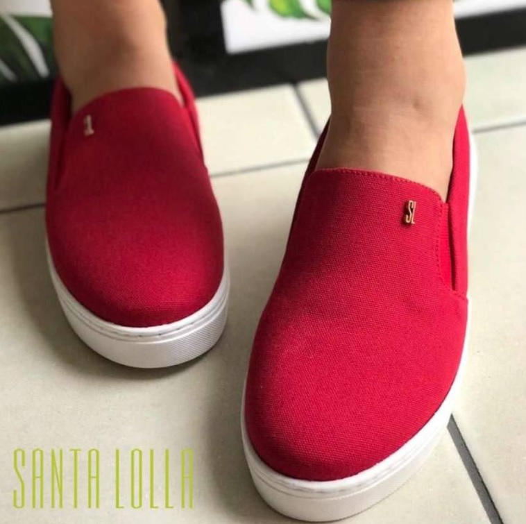 Slip On Santa Lolla Lona Feminino