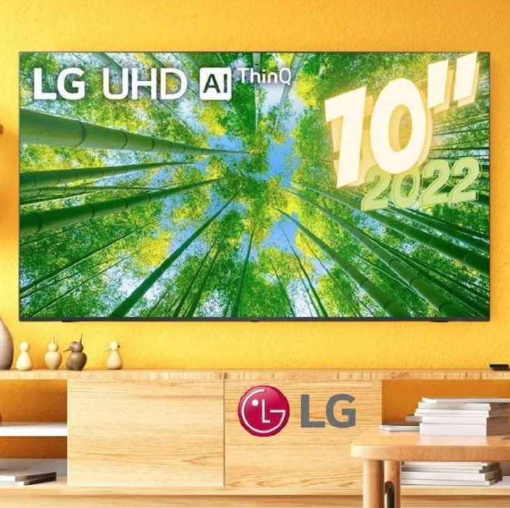 Smart TV 70” 4K LED LG 70UQ8050 AI Processor – Wi-Fi Bluetooth HDR Alexa Google Assistente