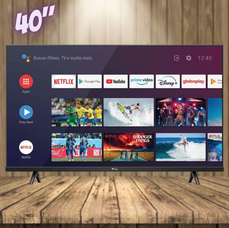 Smart TV LED 40″ FULL HD TCL 40S615 – Android TV, Wifi
