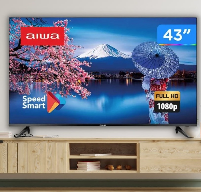 SmartTV Aiwa 43” Full HD, Borda Ultrafina, HDR10, Dolby Áudio – AWS-TV-43-BL-01 TV 43″ SMART – BORDA INFINITA AWS-TV-43-BL-01 BIVOLT