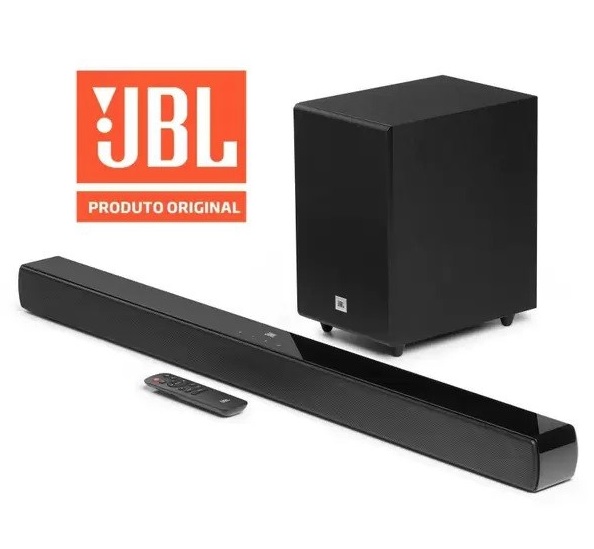 Soundbar JBL JBLSB140BLKBR, Bluetooth, 60W RMS, Subwoofer, HDMI, Dolby Digital, Controle Remoto, Preto – 28913534