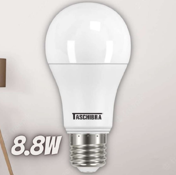 Taschibra TKL 60 11080248, Lâmpada LED E27, 8.8W, Branca