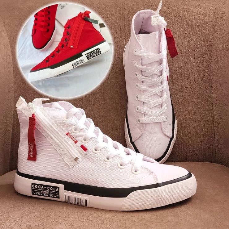 Tênis Atlanta Wave Zipper, Coca-Cola Shoes, feminino