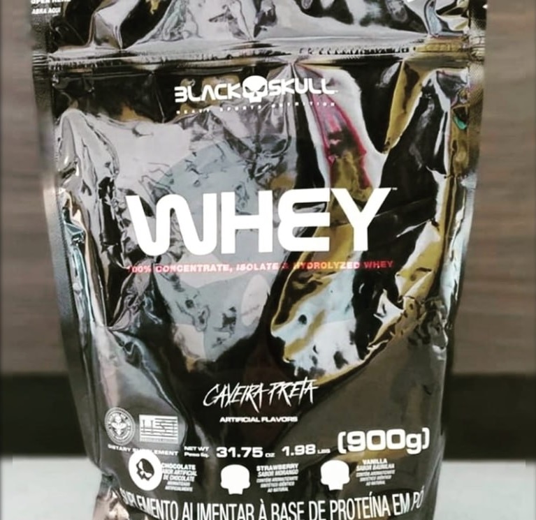Whey 100% Hd – 900G Refil , Black Skull