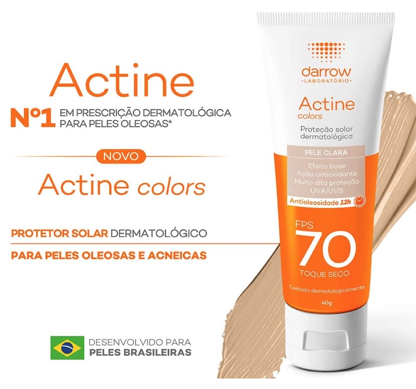 Actine Colors Fps 70 Pele Clara, Darrow, 40G