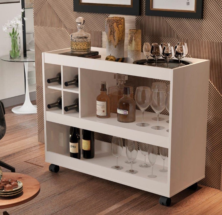 Aparador Bar Luxo JB4050 Perola