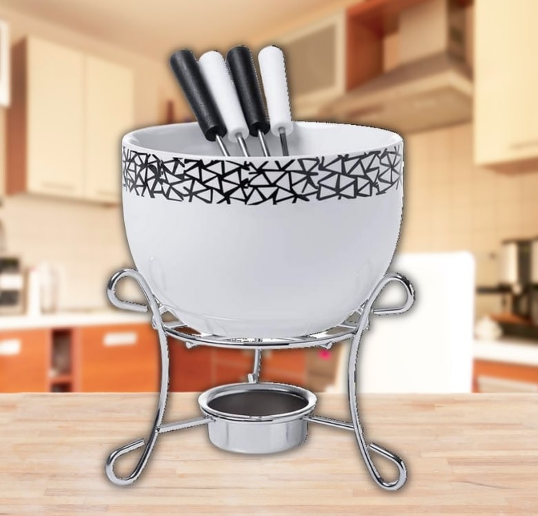 Conjunto P/ Fondue 6pcs – Bc Brinox Branco