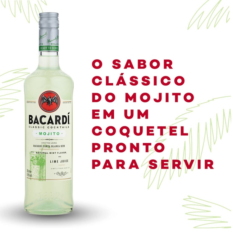 Bacardi Mojito 980Ml Bacardi Sabor Mojito