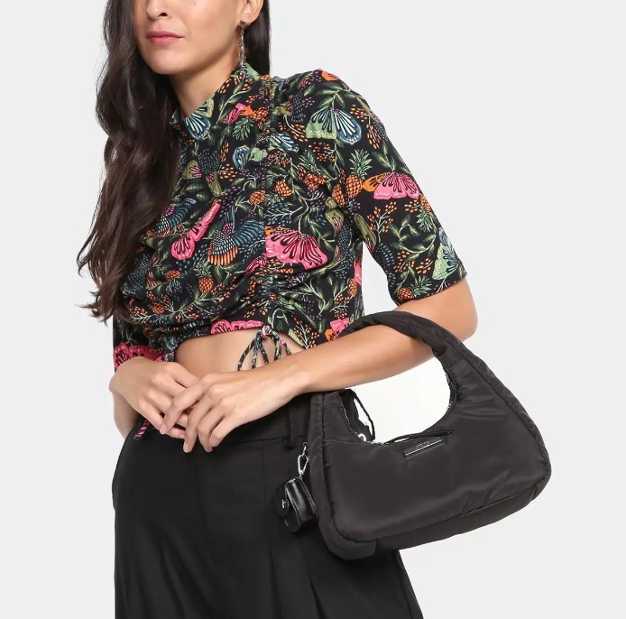 Bolsa Santa Lolla Flap Nylon Feminina