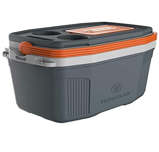 Caixa Térmica Isotérmico Suv 20l Cinza/laranja