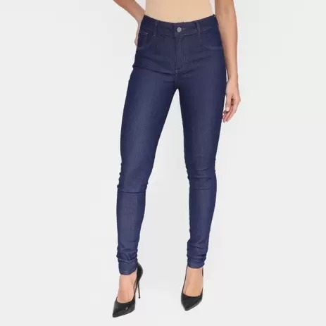 Calça Jeans Skinny Grifle Casual Feminina