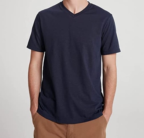Camiseta Básica Masculina Slim Em Flamê