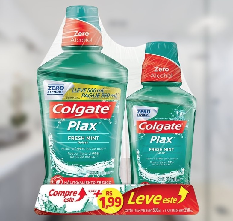Enxaguante Bucal Colgate Plax Fresh Mint 500ml – Colgate Plax IceFusion 250ml
