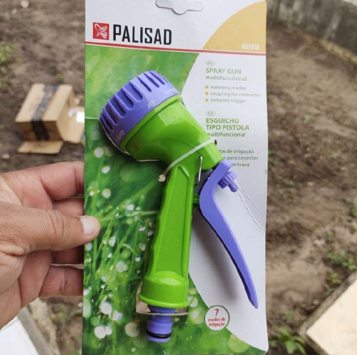 Esguicho Tipo Pistola Com 7 Posições De Jato Palisad