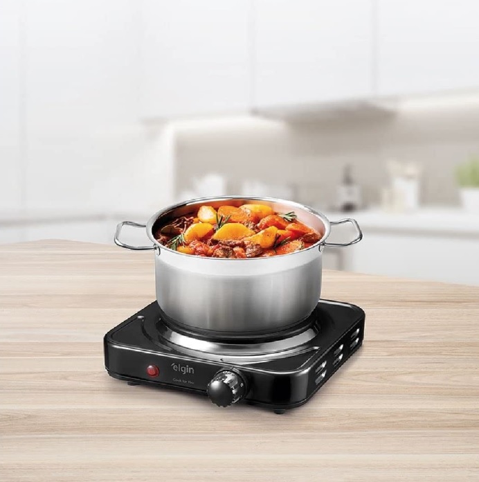 Fogão portátil de mesa Elgin – 1 boca – 1000W – 110V