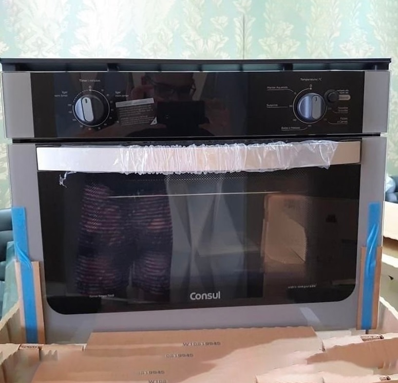 Forno Elétrico de Embutir Consul com Timer – com Dourador COB47AR