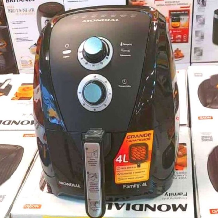 Fritadeira Elétrica sem Óleo/Air Fryer Mondial – AFN-40-BF Preta com Timer