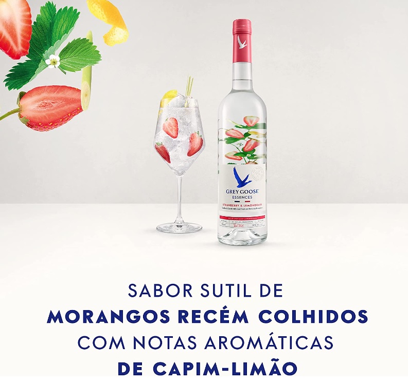 Grey Goose, VODKA GREY GOOSE MORANGO E CAPIM LIMAO 750 ML