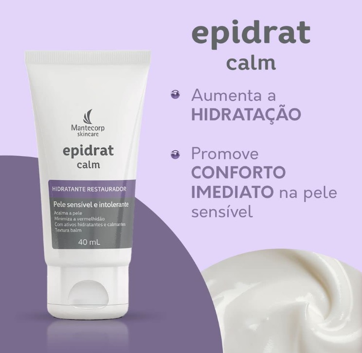 Hidratante Facial Calm, Epidrat, Mantecorp Skincare, 40 ML