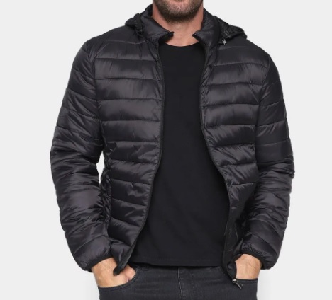 Jaqueta Black River Puffer Lisa Masculina
