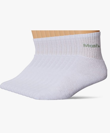 Kit 10 Meias Cano Curto Algodão, Mash, Masculino