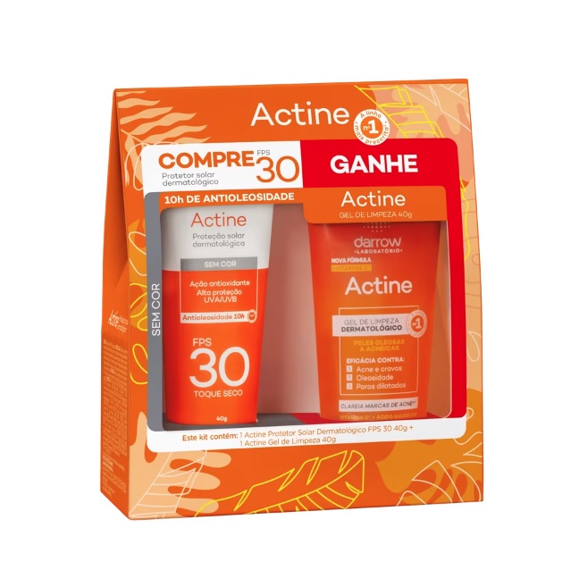 Kit Darrow Actine Proteção Solar + Limpeza (2 Produtos)