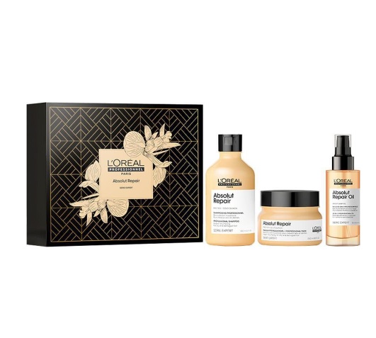 Kit L’Oréal Professionnel Serie Expert Absolut Repair – Shampoo 300 ml e Máscara e Óleo Capilar Absolut Repair