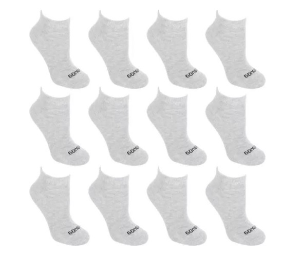 Kit Meia Infantil Gonew Cano Médio 12 Pares