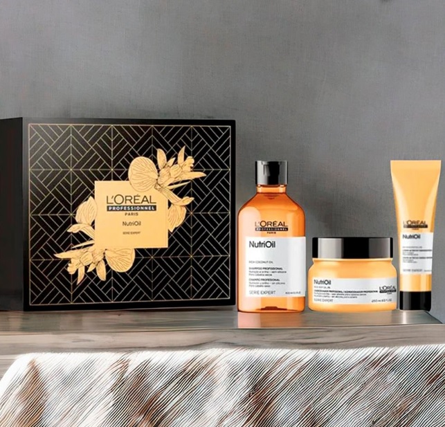 Kit NutriOil – Shampoo 300ml + Máscara de tratamento 250g + Leave In 150ml | L’Oréal Professionnel