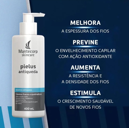 Mantecorp Pielus Shampoo Antiqueda – Mantecorp Skincare – 400ml