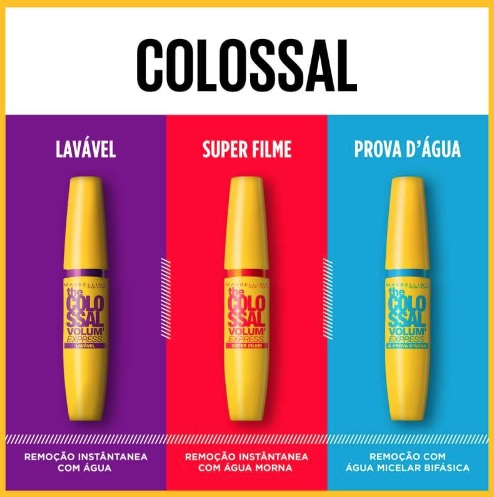 Máscara de Cílios Maybelline The Colossal Volum’ Express Lavável