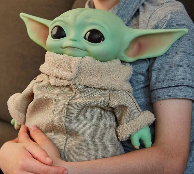Mattel Plush Baby Yoda Star Wars The Child, Verde, 11 polegadas